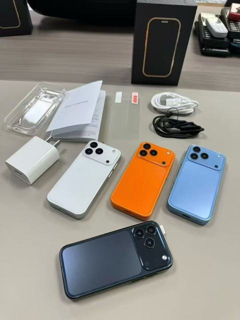 17Promax Mini Orange Smartphone 4G+128GB HD LTE Android 15 OLED 120Hz Dual SIM Full Cross-Border Stock Wholesale Global Version