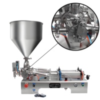 Machine de remplissage semi-automatique verticale pour liquides, crèmes et pâtes, en SUS304, pneumatique, pour jus, confiture, miel, beurre de cacahuète