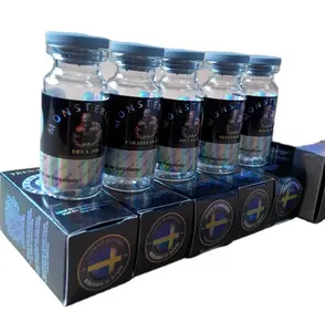 Tùy chỉnh hộp giấy với Hologram phrama dính 10ml lọ nhãn và hộp với tên khác nhau