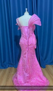 Vestido <span class=keywords><strong>de</strong></span> Novia Africano Personalizado 2025, Vestido <span class=keywords><strong>de</strong></span> Sirena con Cuentas <span class=keywords><strong>de</strong></span> Cristal Multicolores, Vestido <span class=keywords><strong>de</strong></span> <span class=keywords><strong>Fiesta</strong></span> Aso Ebi, Vestido <span class=keywords><strong>de</strong></span> Noche Brillante - Product Image 4