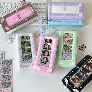 Album photo à quatre compartiments en polychlorure de vinyle, carte de visite pour ranger les autocollants et les albums photo longs - Product Image 3