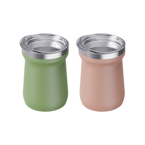 Ensemble de tasses à Yerba Maté Gourd Bombilla en acier inoxydable, isolées sous vide, thermiques, OEM, 8oz, avec paille filtrante pour le Maté - Product Image 3