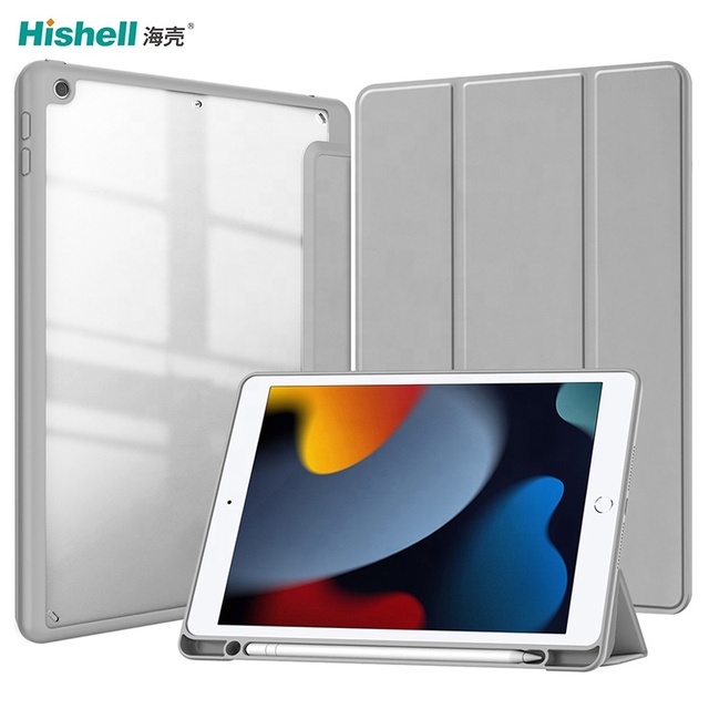 Trifold Tablet Case Silicone Soft Shockproof Case for Apple iPad 7 8 9 Th Gen 2020 2019 10.2 Inch Tablet Cover