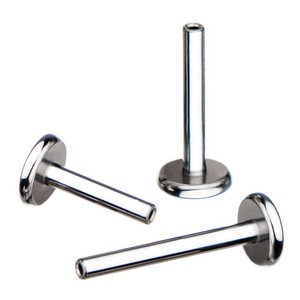 Labret sans filetage en titane Eternal Metal ASTM <span class=keywords><strong>F</strong></span>-136 TI 6AL4V <span class=keywords><strong>ELI</strong></span>, base de 4 mm, bijou corporel - Product Image 1