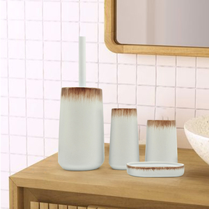 현대 유럽 스타일 가정용 4PC 세라믹 선물 욕실 액세서리 세트 세라믹 욕실 홈 장식 욕실 - Product Image 2