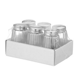 HENDI Ensemble de 6 salières à poivre 37x37x70mm Équipement de pâtisserie Fabriqué en Italie - Product Image 1