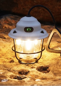 Nouvelle lampe suspendue vintage d'extérieur, ultra longue durée de vie, lumière d'ambiance pour le camping, lampe de tente portable rechargeable - Product Image 4