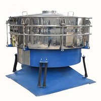 Tamis vibrant à tambour en acier inoxydable de qualité alimentaire pour amidon et sucre avec moteur de haute précision