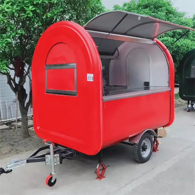 Carrello per alimenti Mobile di vendita calda OEM carrelli per caramelle vegetali mobili rimorchio per Catering camion per alimenti di nuova concezione