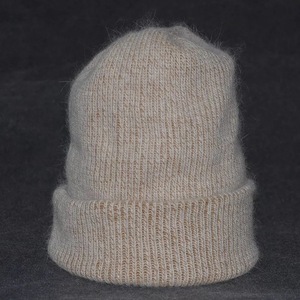 Gorro de punto acrílico de lana de Angora de piel de conejo al por mayor para mujer vestido cálido de invierno al aire libre estampado Digital para viajes - Product Image 5