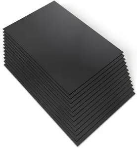 Tablero de espuma de Material PS, revestimiento de papel negro, doble cara, 5MM, 10MM, Modelo KT