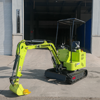 Excavatrice électrique CE 1,5 tonne à batterie lithium, pelle hydraulique sur chenilles pour travaux agricoles et de construction