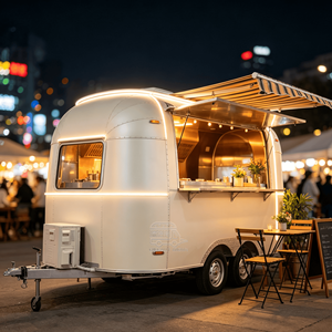 Outdoor Restaurant Food Concession Trailer Van Food Truck Camiones De Comida Mobile Food Cart With Wheels - Product Image 6