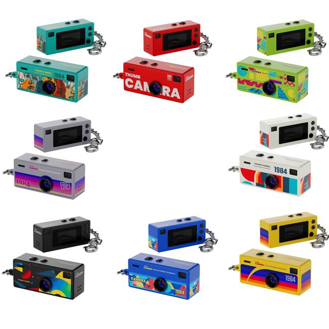 2026 Mini Camera G6 1080P Retro Camera - Pocket Photo Camera Portable Camcorder Football Retro Thumb Keychain Mini Size Camera