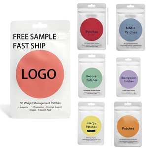 カスタムロゴ入りウェルネス健康ボディパッチ、ハーブ配合の局所栄養トランスダーマルパッチ、完璧な体型ケアパッチ - Product Image 1