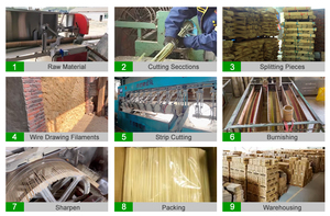 Tre Tự Nhiên Xiên Chất Lượng Cao Tre Xoắn Xiên Thịt Nướng Công Cụ Xiên Tre Xử Lý - Product Image 6