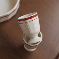 Service de vaisselle en céramique rôtie gaufrée vintage en gros bol de riz en céramique créatif assiette à gâteau à dessert