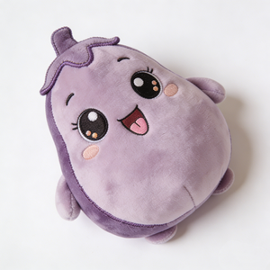 Peluche de berenjena personalizado, peluche de berenjena relleno, juguete de peluche de verdura - Product Image 1