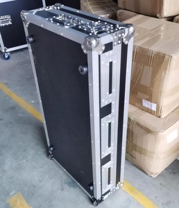 กล่องใส่<span class=keywords><strong>เครื่องเล่น</strong></span>ดีเจแบบมีล้อสำหรับมิกเซอร์คอนโทรลเลอร์และเครื่องเล่นซีดีเจ ยี่ห้อ BRAVO รุ่น Customized <span class=keywords><strong>Pioneer</strong></span> <span class=keywords><strong>DJ</strong></span> Equipment Flight Road Case - Product Image 4