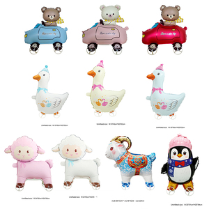 Ballons en aluminium en gros, animaux marcheurs mignons avec roues, éléphant, chaton, ballons animaux de dessin animé pour anniversaire et divertissement en extérieur - Product Image 2