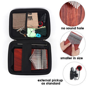 Kalimba pulgar Piano pequeño portátil de madera 17 tecla dedo principiante instrumento de música <span class=keywords><strong>K17A</strong></span> - Product Image 5