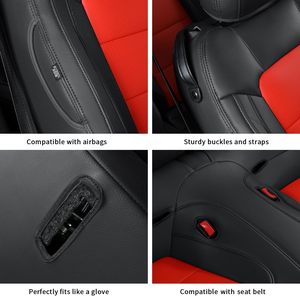 <span class=keywords><strong>Coprisedili</strong></span> su Misura per Auto Berlina Ford Mustang 2015-2024, Set Completo in Pelle Nappa per Cinque Posti - Product Image 3