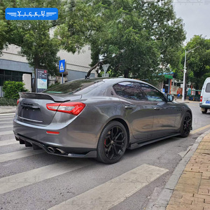 YICKU Kit Carrozzeria in Fibra di Carbonio di Alta Qualità per <span class=keywords><strong>Maserati</strong></span> Ghibli 2014-2017, Aggiornamento Stile 3D, Spoiler Anteriore, Diffusore Posteriore, Kit Cofano - Product Image 4