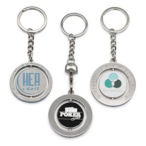 Llavero de Metal Personalizado de Alta Calidad con Diseño de Venta Caliente, Llavero Giratorio de Esmalte Suave y Duro para Promoción - Product Image 1