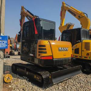 Excavatrice Sany 60C d'occasion en provenance de Chine Excavatrice sur chenilles d'occasion de 6 tonnes avec moteur central Composants de la boîte de vitesses Poids en ordre de marche de 8 tonnes - Product Image 3