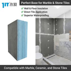 Panneau de support de carrelage imperméable en isolation thermique XPS pour sol et mur de salle de bain, composite en <span class=keywords><strong>polystyrène</strong></span> certifié CE - Product Image 2