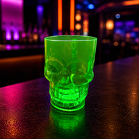Gobelet lumineux LED en plastique fantaisie de 14 oz, multicolores, pour boissons gazeuses, qualité alimentaire, pour promotions et cadeaux de fête
