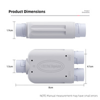 Kit de 4 répéteurs PoE extérieurs étanches IEEE802.3Af/At 10/100 Mbps (1 vers 2) avec moniteur inclus