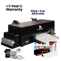 Imprimante DTF de bureau Hanrunpaper A3 30 cm, tête XP600, semi-automatique, compatible Epson