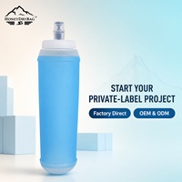 Ensemble de gourdes souples pliables en TPU, ultra-étanches, à compression rapide, personnalisables OEM, pour intégration modulaire dans un gilet, pour course de marathon