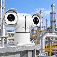 Caméra de sécurité pour zone de processus de raffinerie, surveillance industrielle à longue portée par caméra thermique PTZ