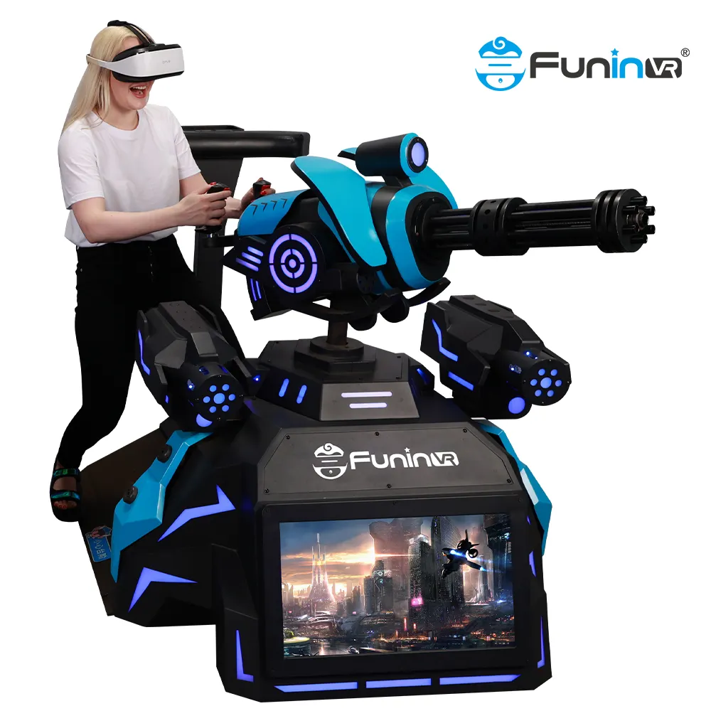 Pengalaman Simulator Menembak Pistol Interaktif VR Gatling Master