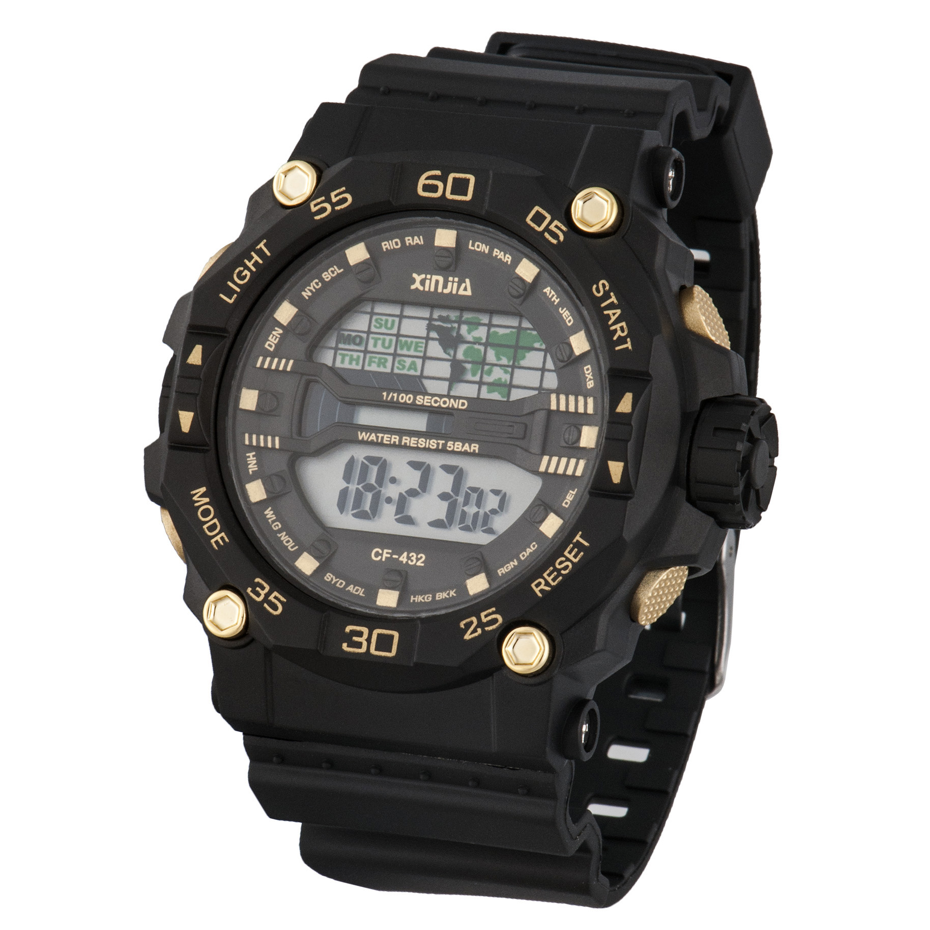 XINJIA Sport G Watch - Digital, Waterproof, Stainless Steel
