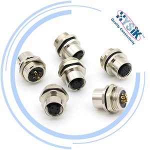 Conectores de Panel M12 de 3, 4, 5, 6, 8 y 12 Pines, Conector NMEA2000 con Conexión Hembra y Macho para Integridad de Señal, Más Vendidos - Product Image 2