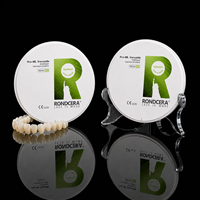 Bloc de zircone multicouche polyvalent Rondcera MDR 3Y TZP stabilisé à l'yttria pré-ombré pour couronne esthétique antérieure