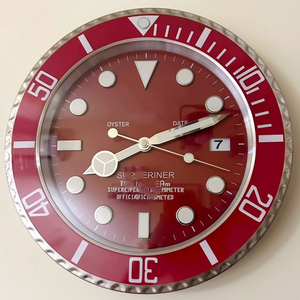 Horloge murale moderne de luxe de grande taille en métal esthétique ronde classique personnalisée de 14 pouces pour le <span class=keywords><strong>salon</strong></span> - Product Image 4