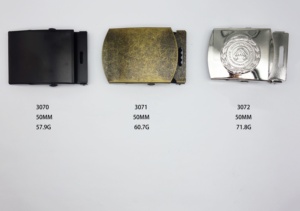 Boucle de ceinture de haute qualité 40mm sac de fer boucle de ceinture réglable boucle coulissante - Product Image 4