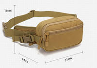 Sac banane tactique multifonctionnel imperméable Molle pour activités de plein air, cyclisme, camping, chasse, entraînement CS