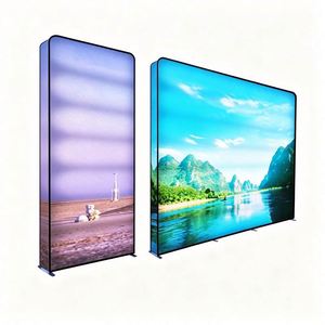 Illuminated Backdrop Wall LED Fabric <b>Light</b> <b>Box</b> with Custom Print Tension Fabric SEG Banner Stand for Events Exhibition Display - Product Image 1