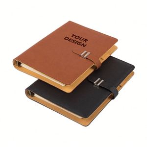 2026 Customized Color Eco Friendly Luxury <b>A5</b> Executive <b>Diary</b> Silk Screen Printed Leather Cover Gift Set for Business Promotions - Product Image 1