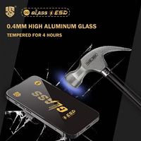 Protecteur d'écran trempé de téléphone portable esd pour Xiaomi Redmi Note 13 oppo OG verre tamisé pour Iphone 11 14 PRO 12 15 PLUS