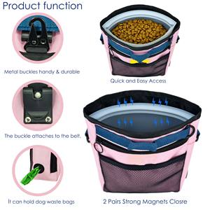 Free sample Custom Reusable <b>Dog</b> Walking <b>Treat</b> Pouch Magnetic Closure Cat Silicone Snack <b>Bag</b> Sustainable Training Equipment Cloth - Product Image 3