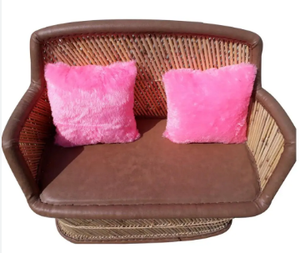 Cómodo Sofá Sillón de Dos Plazas con Cojín Acolchado, Conjuntos de Jardín, Sofás de Ratán Ligeros para Sala de Estar, Conjunto de Restaurante al por Mayor - Product Image 5