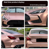 Film de protection automobile en or rose électrique 1,52x18m, vinyle PVC de haute qualité changeant de couleur, vente chaude