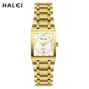 Montre HALEI pour femme à quartz original, cadran bleu, affichage de la date, analogique, fermoir pliant, mouvement japonais à aiguilles, vente en gros en dropshipping - Product Image 2