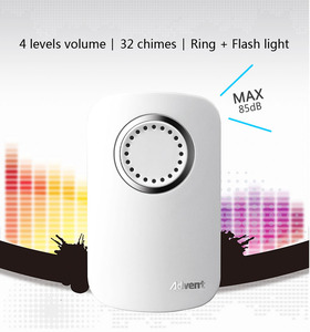 Sonnette <span class=keywords><strong>de</strong></span> <span class=keywords><strong>porte</strong></span> sans fil intelligente, étanche, auto-alimentée, sans batterie, <span class=keywords><strong>carillon</strong></span> <span class=keywords><strong>de</strong></span> <span class=keywords><strong>porte</strong></span> sans fil - Product Image 3